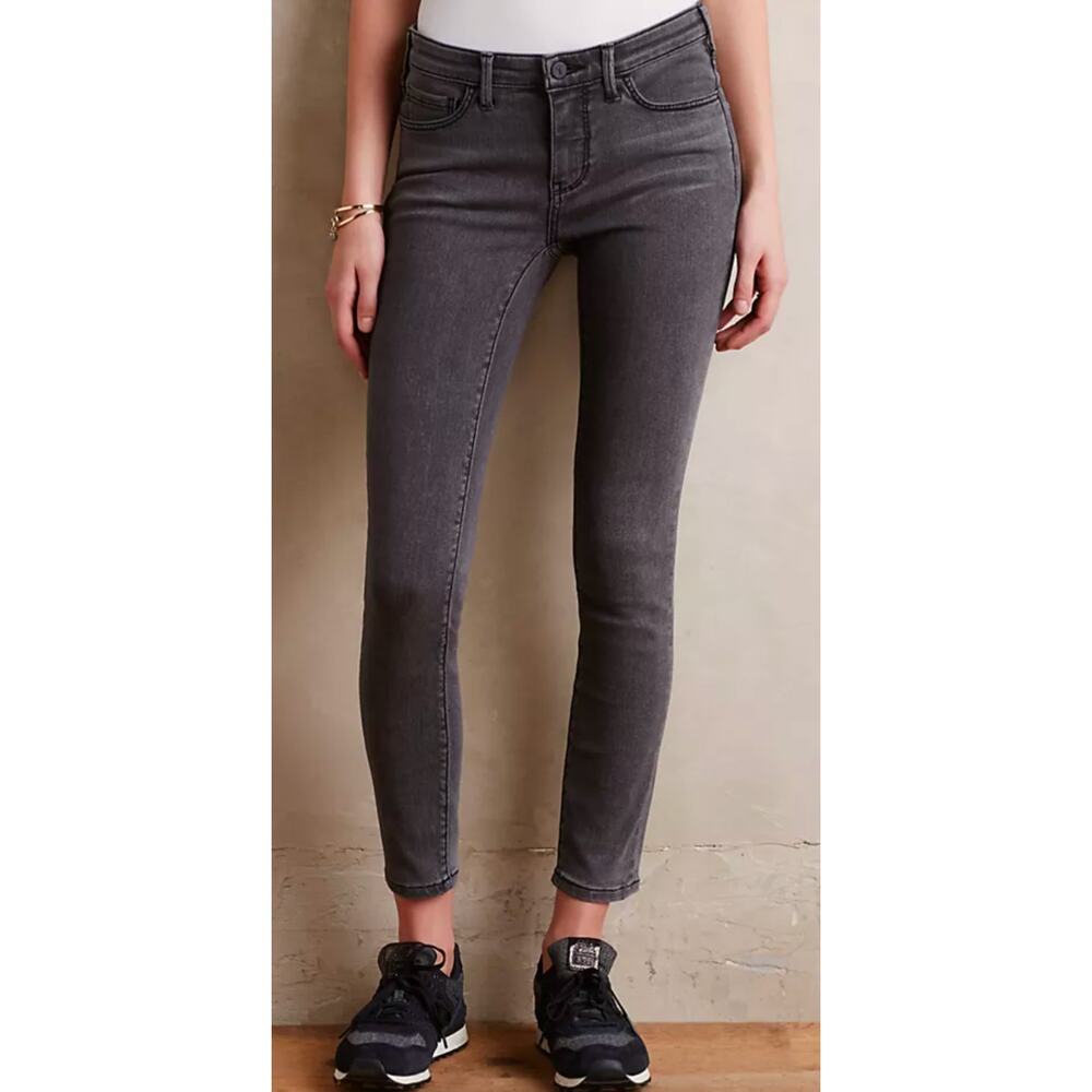 Pilcro Anthropologie serif blk wash jeans sz 28 $148